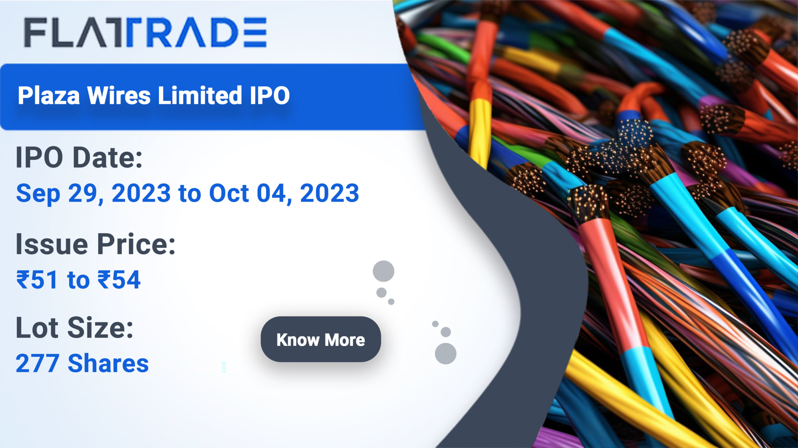 Plaza Wires Limited IPO Details Flattrade Kosh