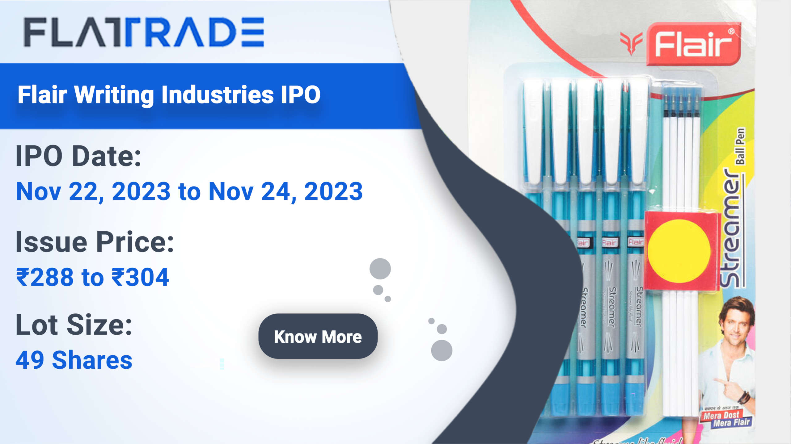Flair Writing Industries Limited IPO Details Flattrade Kosh
