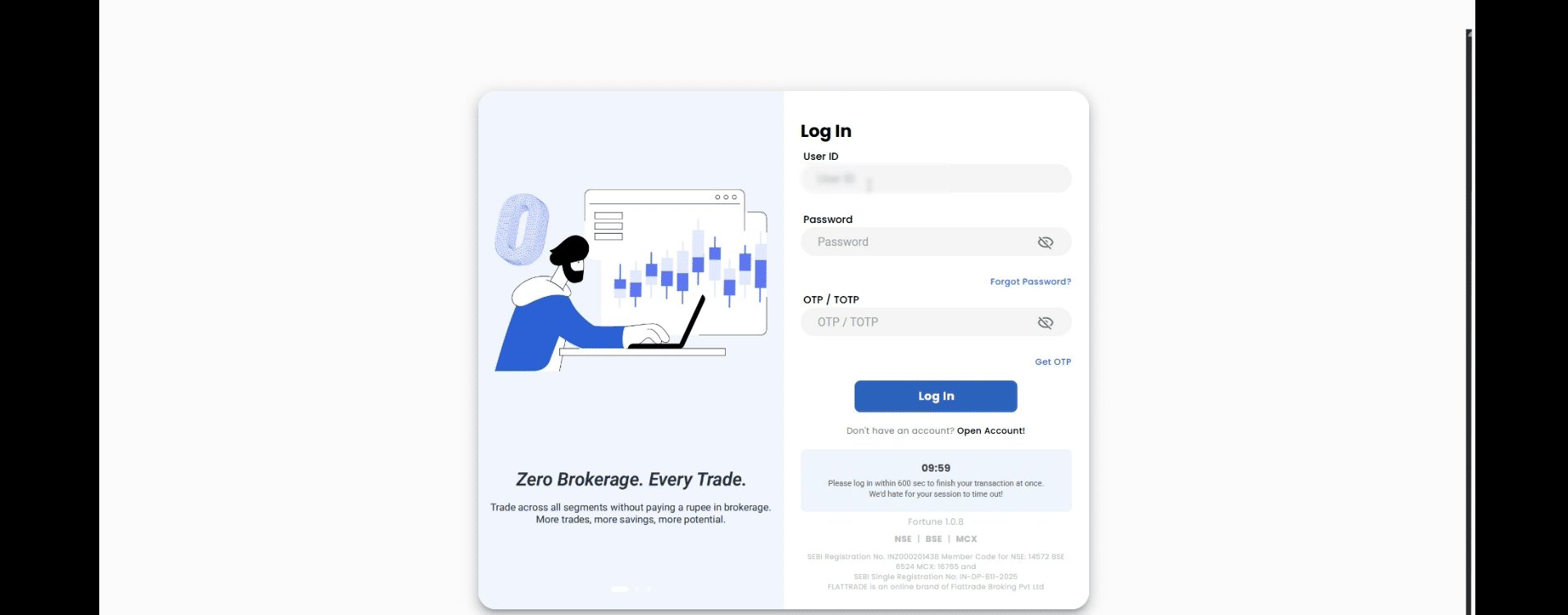 Secure Flattrade Login Gateway