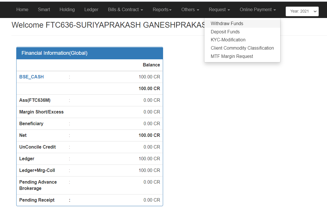 Flattrade Support Portal | How Do I Withdraw Money From My Trading ...