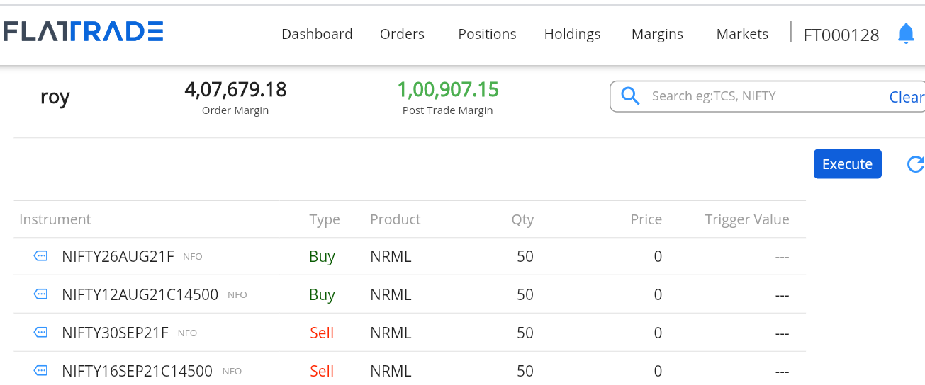 Flattrade Support Portal Placing Basket Order Flattrade Support Portal